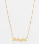 Image Gang Slogan Necklace 'babygirl' In 18k Gold Plate