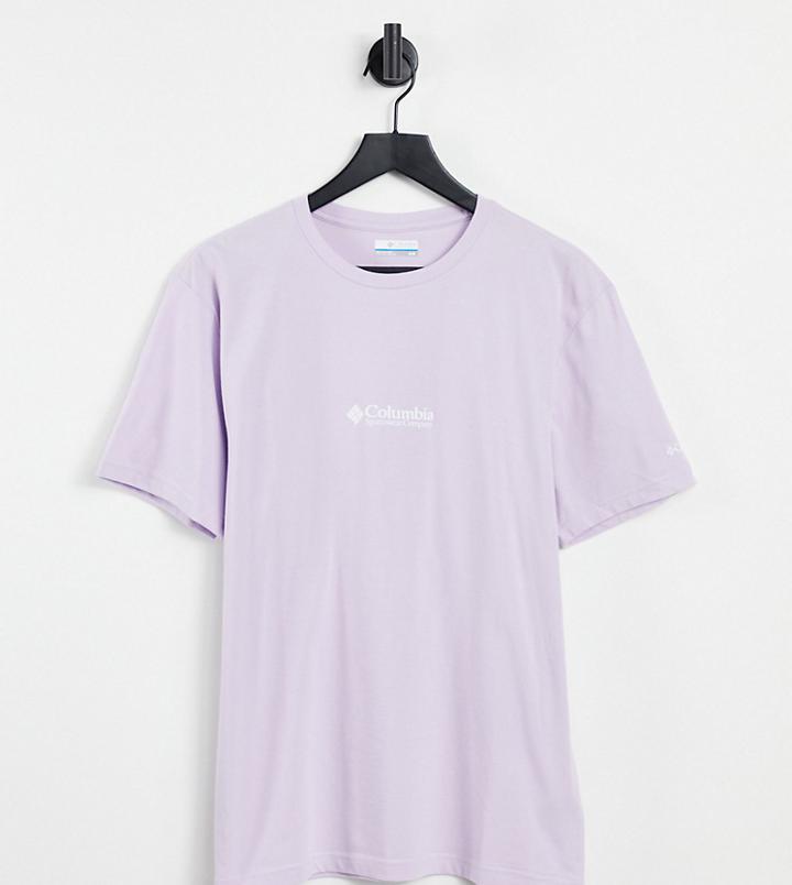 Columbia Csc Basic Logo T-shirt In Lilac Exclusive At Asos-pink