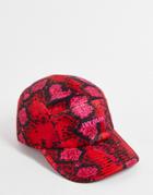 Adidas Originals X Ivy Park Snake Cap In Red-pink