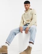 Soul Star Hooded Knitted Sweater In Beige-neutral