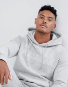 Pull & Bear Hoodie In Gray With Logo - Gray