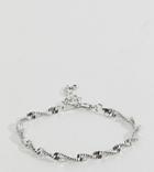 Designb Rope Chain Bracelet In Silver Exclusive To Asos - Silver