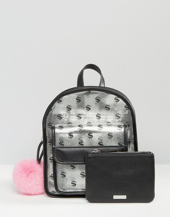 Skinnydip Dollar Dollar Bill Ya'll Mini Backpack - Silver