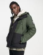 Timberland Outdoor Archive Puffer Jacket In Green/black