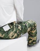 Wear Color Sharp Snow Pants In Camo - Green
