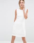 Oasis Lace Trim Dress - White