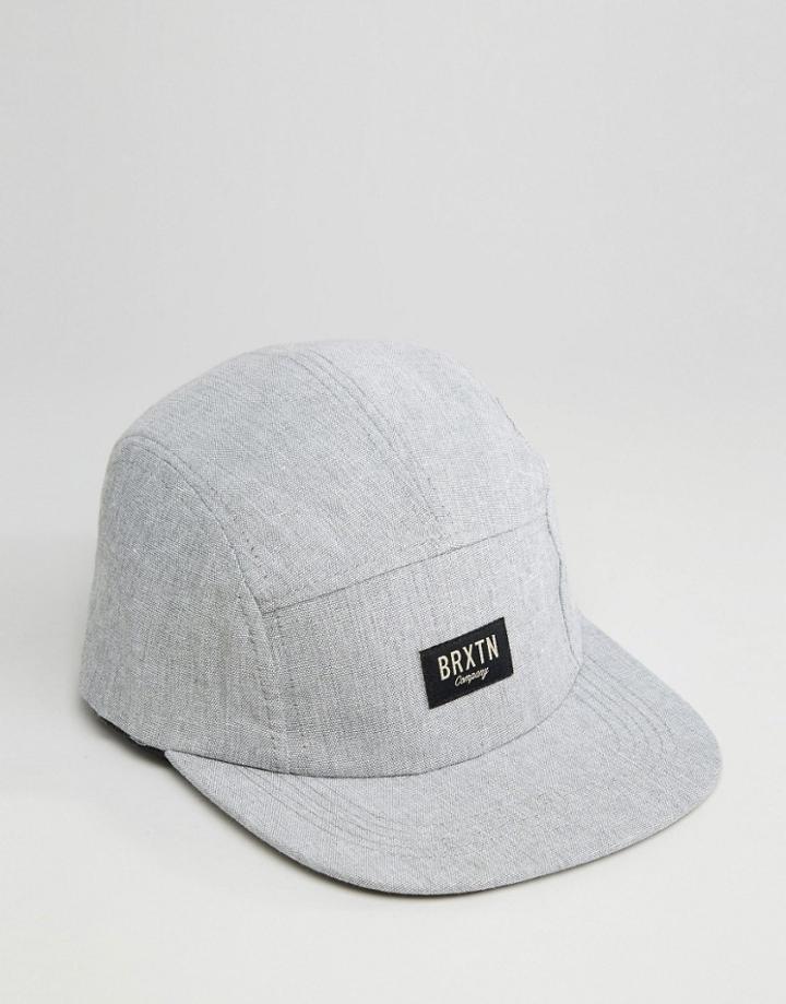 Brixton Cap Hoover 5 Panel - Gray