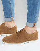 Kg By Kurt Geiger Derby Shoes In Tan Suede - Tan