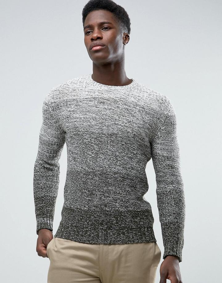 Selected Melange Crew Neck Knitwear - Green