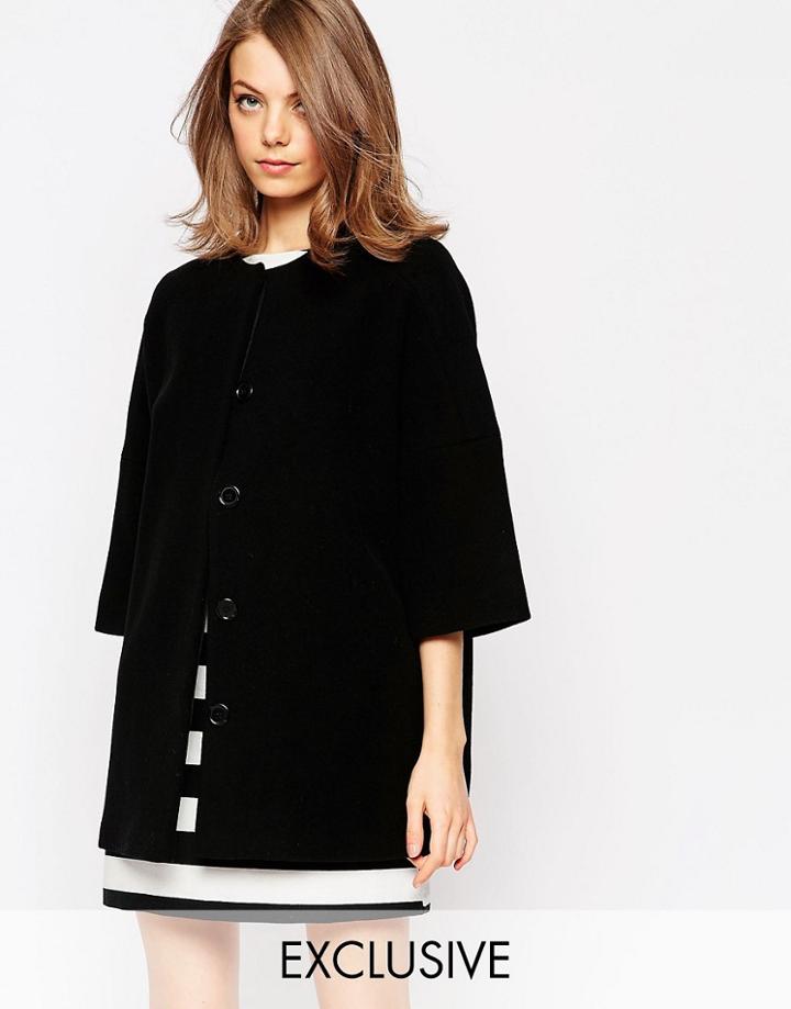 Helene Berman Black Kimono Jacket - Black