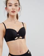 Hunkemoller Mystic Night Push Up Bikini Top - Black