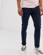 Asos Design Skinny Jeans In Navy
