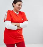 Puma Exclusive To Asos Plus T-shirt With Taping In Red - Red