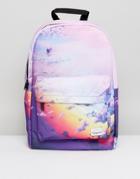 Spiral Backpack With Cloud Print - Multi