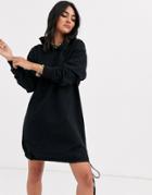Asos Design Hoodie Sweat Dress-black