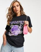 I Saw It First Motif T Shirt In Black