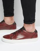 Ted Baker Kiing Leather Sneakers - Red