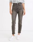 Madewell Mom Jeans In Washed Gray-grey