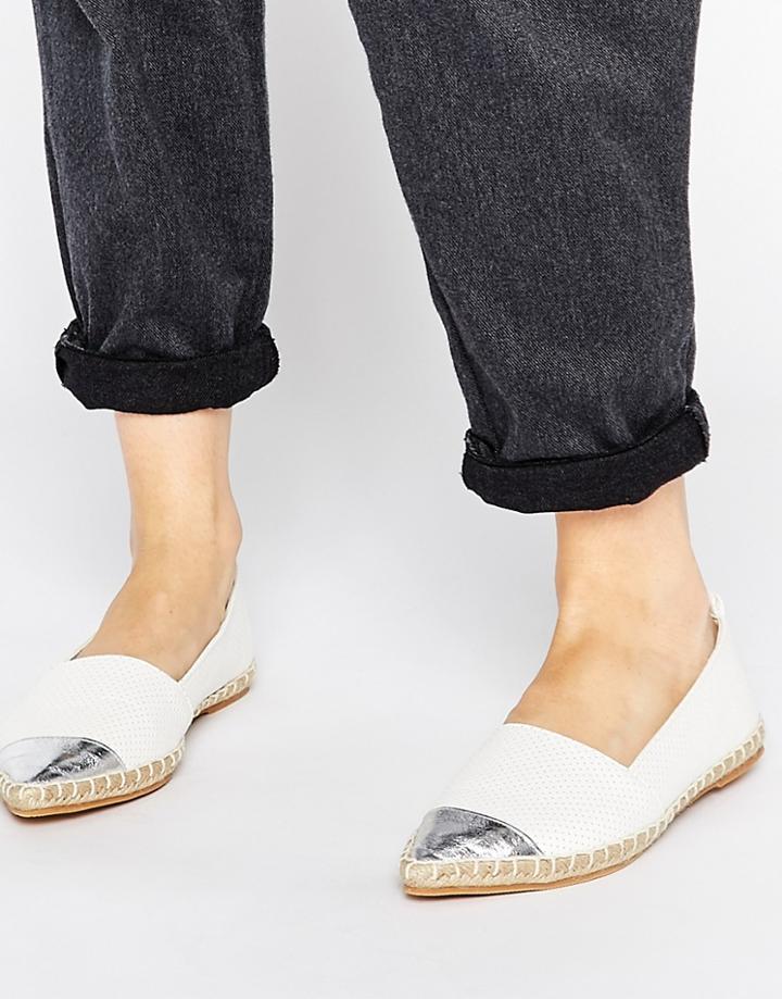 Asos Juxta Pointed Espadrilles - White