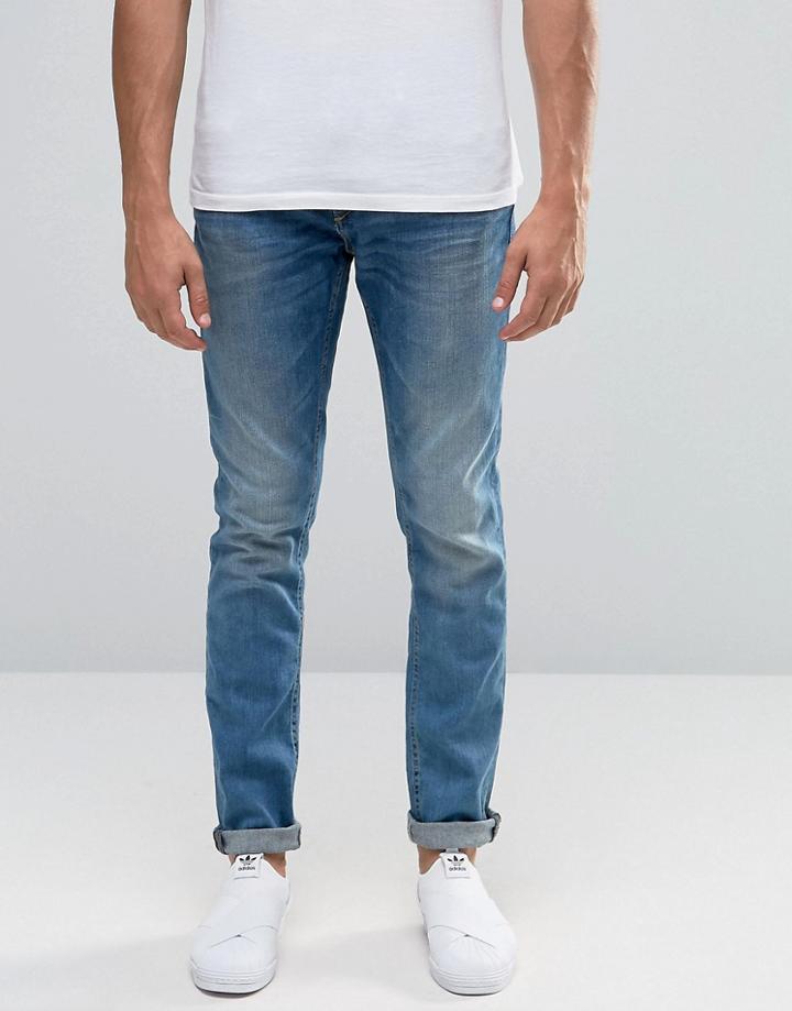 Blend Jet Slim Jeans Light Vintage Blue - Blue