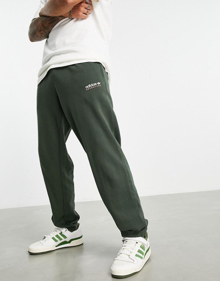 Adidas Originals Adventure Sweatpants In Shadow Green