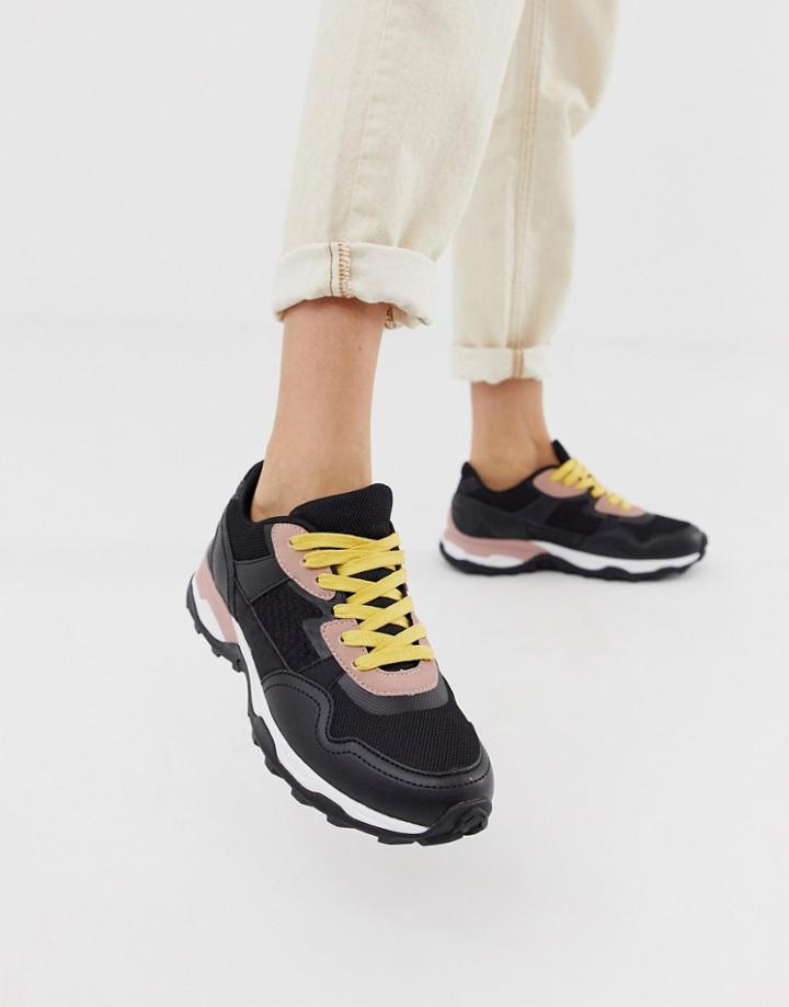 Asos Design Dennis Chunky Sneakers-black