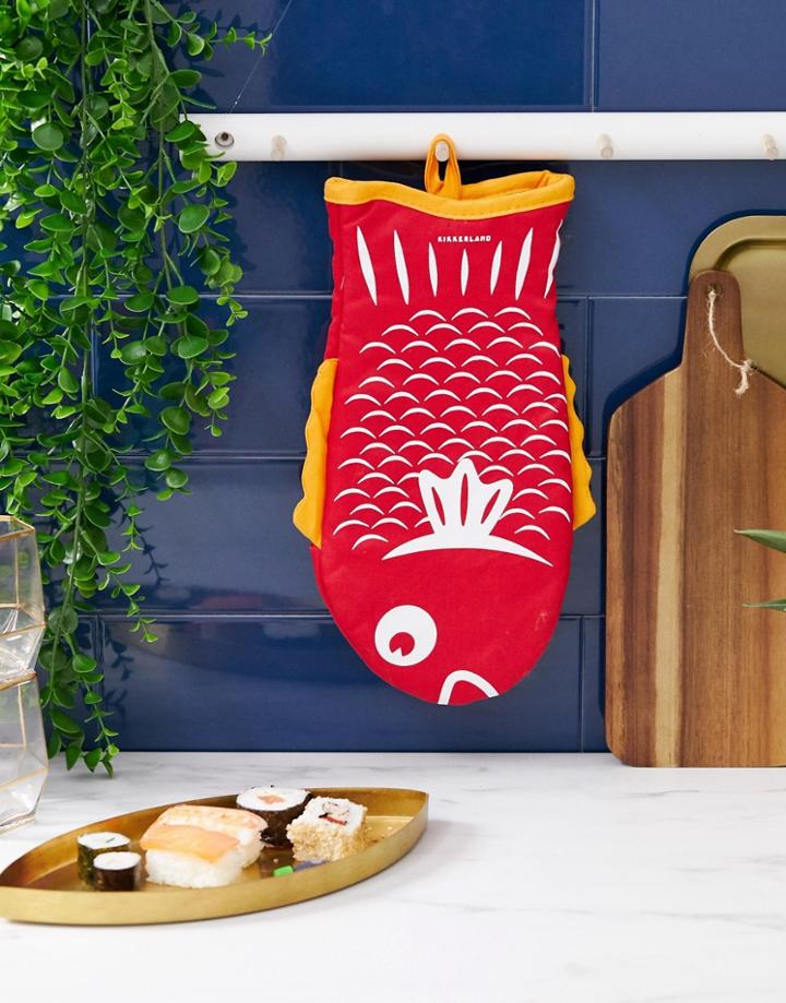 Kikkerland Fish Oven Glove - Brown