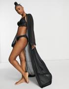 Bluebella Marcella Maxi Kimono In Black