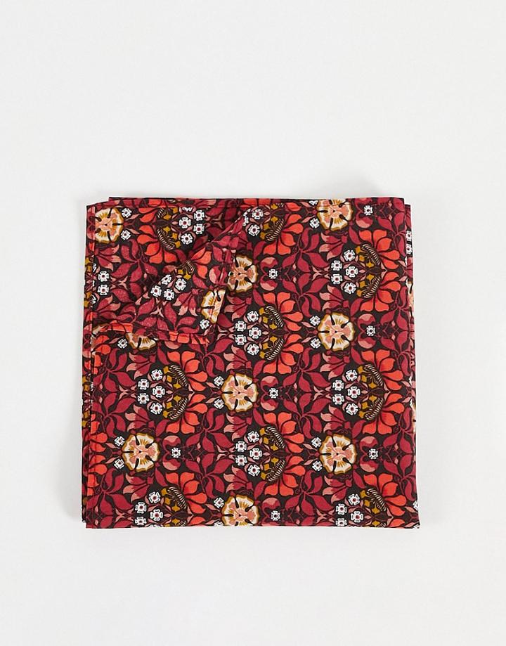 Gianni Feraud Liberty 70s Geometric Pocket Square-multi