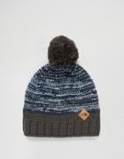 The North Face Ski Tuke Bobble Beanie In Black - Blue