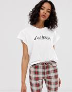 Cheap Monday Organic Cotton T-shirt With Electric Logo-white