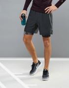 New Look Sport Double Layer Running Shorts In Black - Black