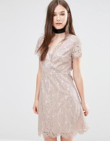 Darling Ambar Lace Dress - Beige