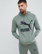 Puma Essentials Pullover Hoodie In Green 57679023 - Green