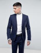 Hugo By Hugo Boss Arti Extra Slim Fit Wool Twill Suit Jacket Suit 3 - Navy