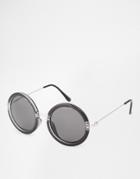 Cheap Monday Oversized Round Sunglasses - Black
