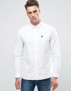 Lyle & Scott Buttondown Oxford Shirt In Regular Fit In White - White