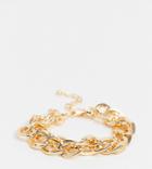 Vero Moda Exclusive Double Chunky Chain Bracelet In Gold