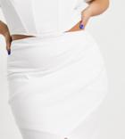 Jaded Rose Plus Fitted Mini Skirt In Ecru - Part Of A Set-white