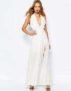Hedonia Daysha Maxi Dress With Split - White