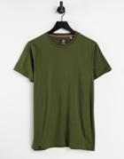 Le Breve Muscle Fit T-shirt Khaki-green