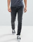 Hollister Super Skinny Stretch Jeans In Washed Gray - Gray