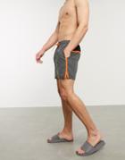 Nike Swimming 5inch Volley Shorts With Placement Logo In Grey-gray