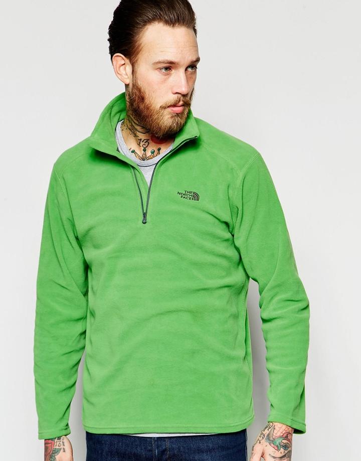 The North Face 100 Glacier 1/4 Fleece - Green