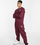 The North Face Essential Sweatshirt In Burgundy Exclusive To Asos-red