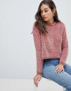 Only Chenille Sweater - Pink