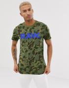 G-star Graphic Raw Camo T-shirt In Green - Green