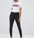 River Island Petite Harper Coated Skinny Jeans - Black
