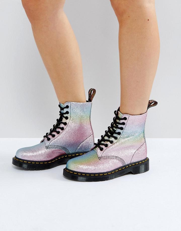 Dr Martens Pascal Glitter 8 Eye Boots - Multi