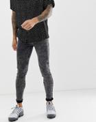 Apt Super Skinny Jeans In Washed Black - Black
